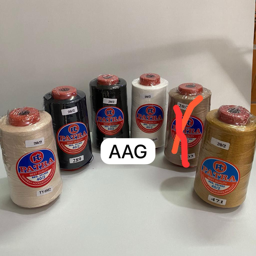 Benang jahit Jeans katun 20/2 / Benang Levis / Benang Jeans Besar