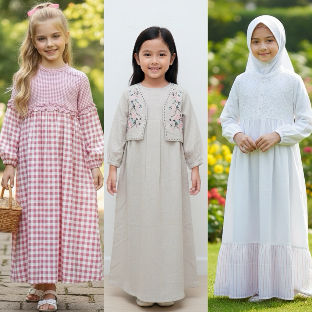 Cardinal Kids Gamis Anak Perempuan CA166 CA167 CA168