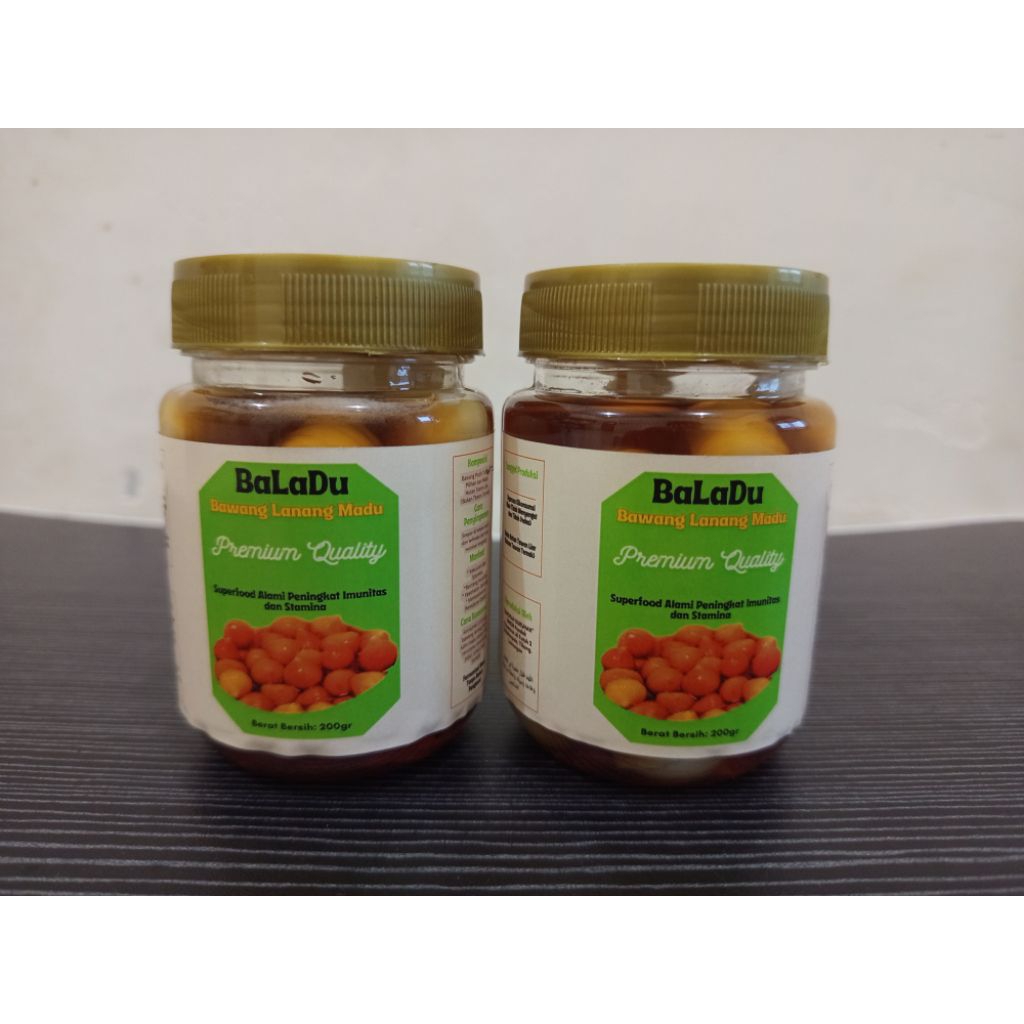BALADU (Bawang Lanang Madu). Madu Alas Tawon Liar (Bukan Ternak). Fermentasi Bawang Putih Tunggal da