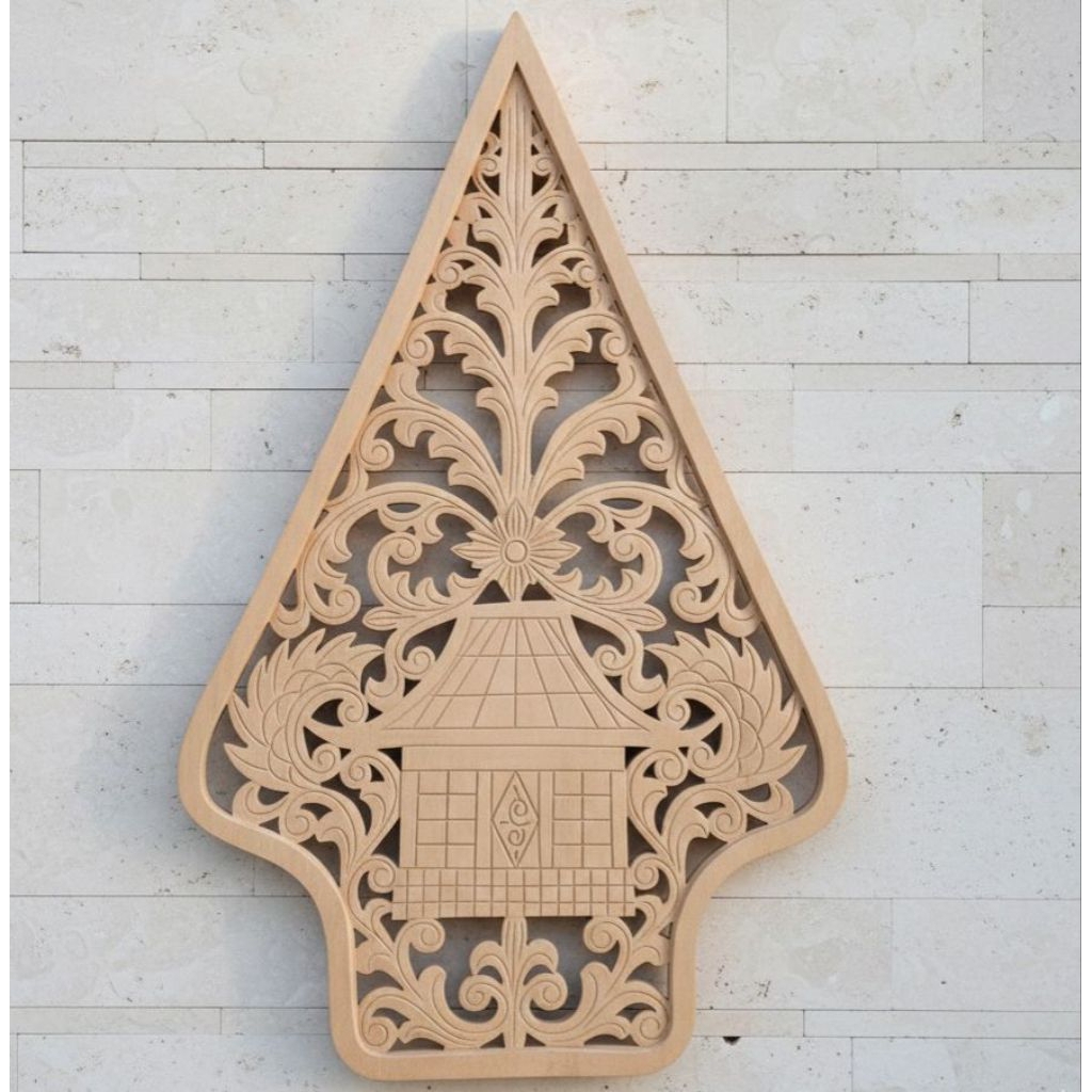 Karunia flower Gunungan wayang ukir spons eva property dekorasi dan hiasan dekor