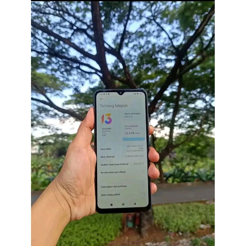 Redmi 12C ram 4/64 fullset SECOND atau BEKAS