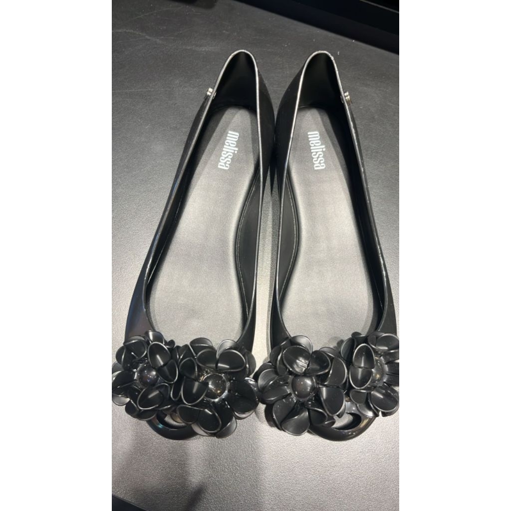 SALE Original Store - NEW Shoes (Sepatu Baru) Flat Shoes Melissa Ultra Girl Spring Time Full Black s