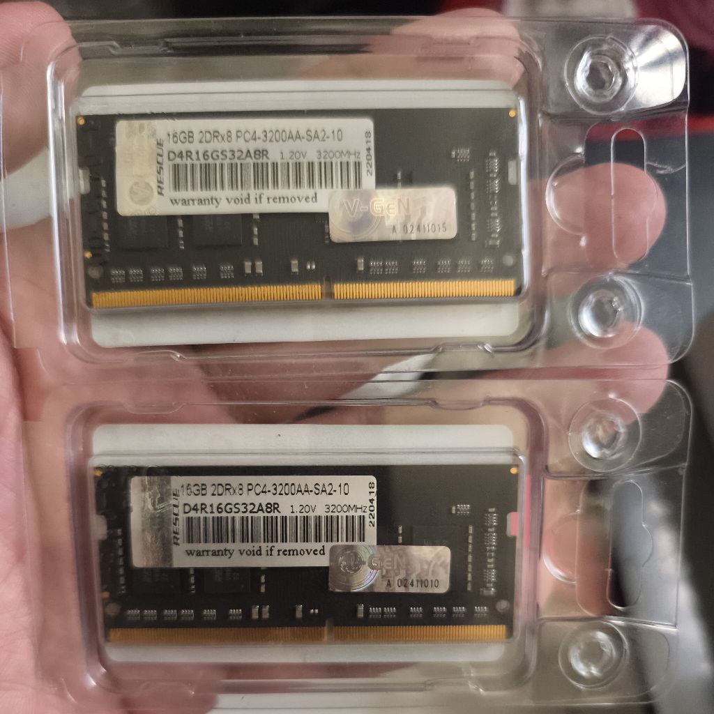 V-Gen vgen DDR4 Sodimm PC25600 3200Mhz 16GB x 2 total 32GB