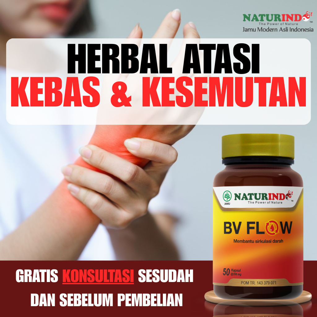 Herbal Kebas Kesemutan Ampuh BV FLOW Atasi Kaki Tangan Kesemutan Kaki Panas Sirkulasi DarahTerampuh