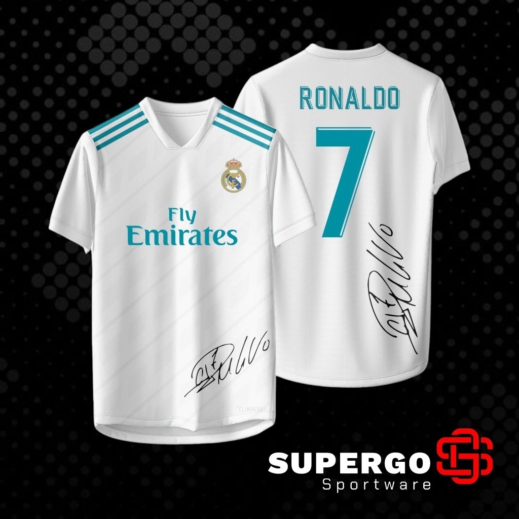 JERSEY MADRIDD SPESIAL TANDA TANGAN RONALDOO 7