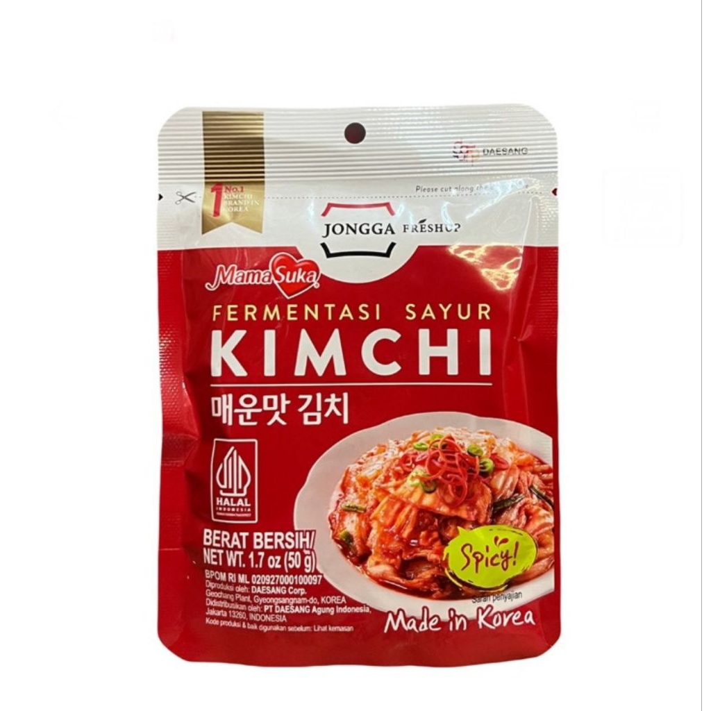 mama suka kimchi spicy pouch 50 gr
