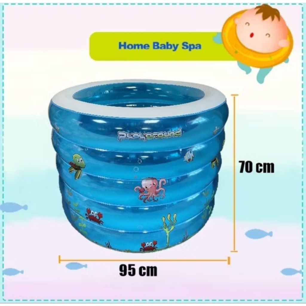(PRELOVED) Playground Baby Spa 5 Ring / Kolam Renang Bayi / Kolam Spa Baby
