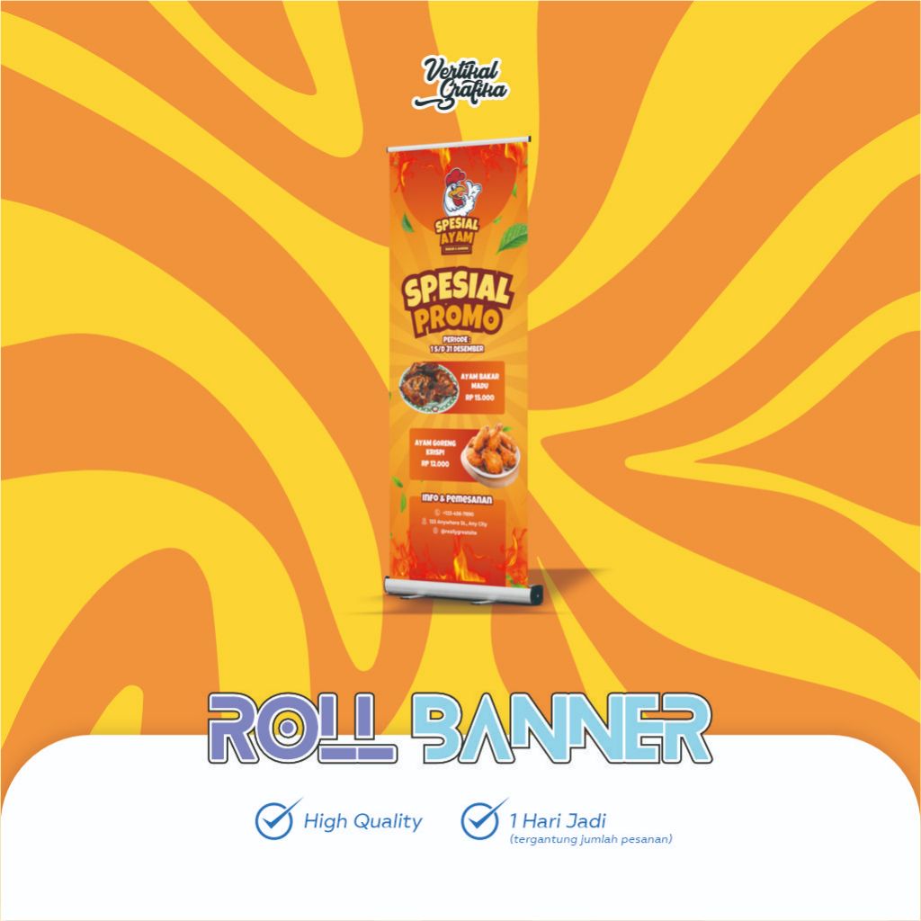 Universal Digital | Roll Banner | Standing Display Banner | Roll Banner Custom / Roll Banner