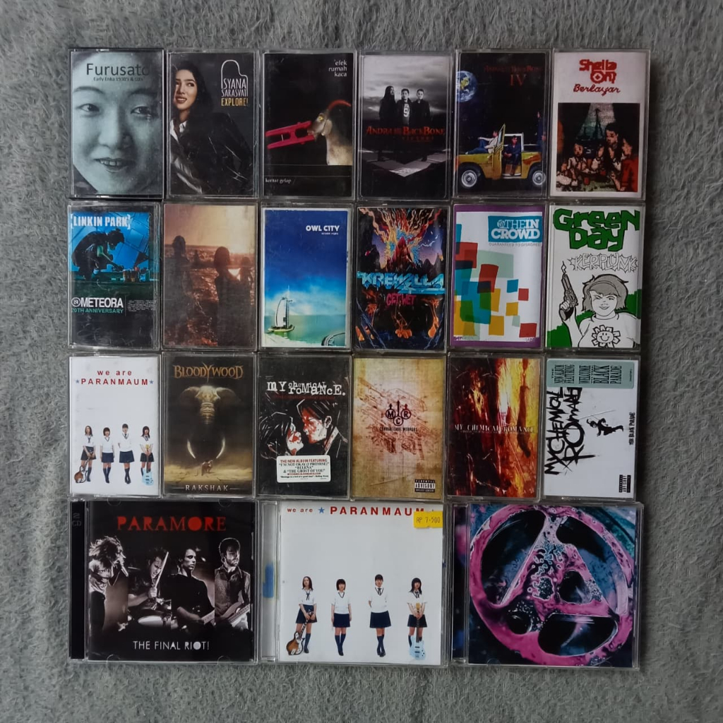 [USED ITEMS] CD + Kaset Pita Bootleg - Linkin Park - My Chemical Romance - Green Day - Bloodywood - 