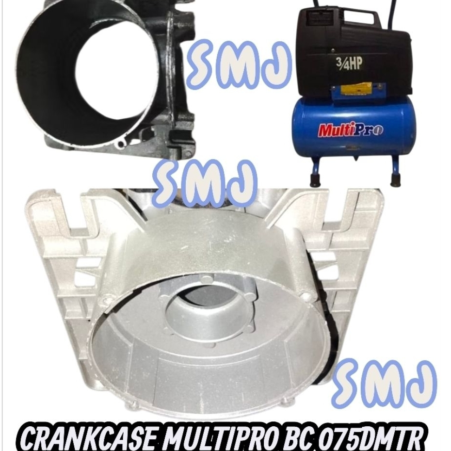 crankcase kompresor bc-075 dmtr bak oli multipro body mesin kompresor angin 3/4 hp multipro  bc-075 