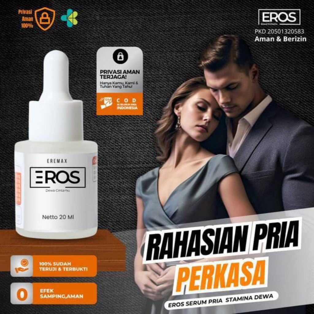 EROS TETES PRIA PERKASA ORIGINAL SERUM OLES KUAT DAN TAHAN LAMA DURASI PANJANG DAN EREKSI KERAS
