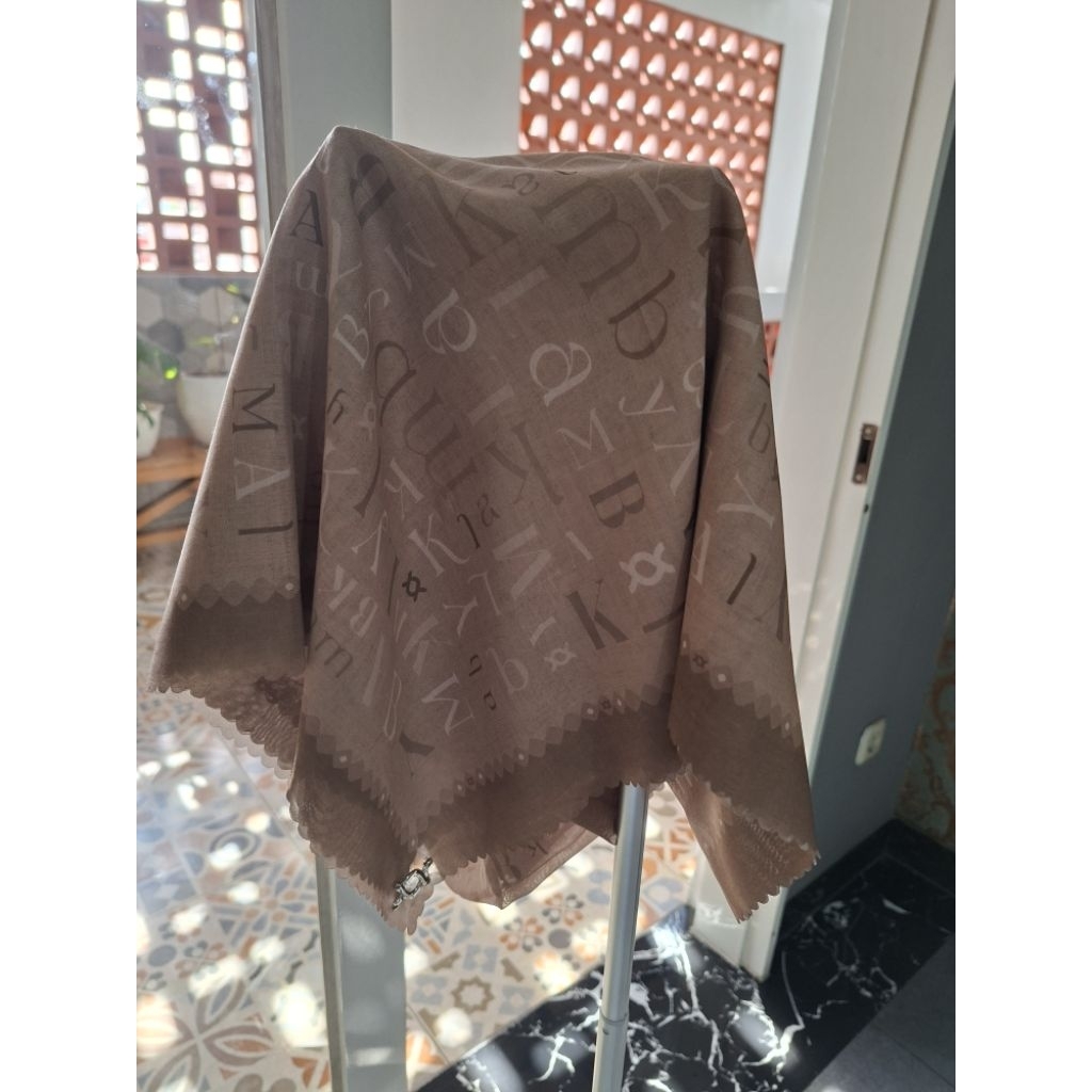 scarf wearing klamby alphabet