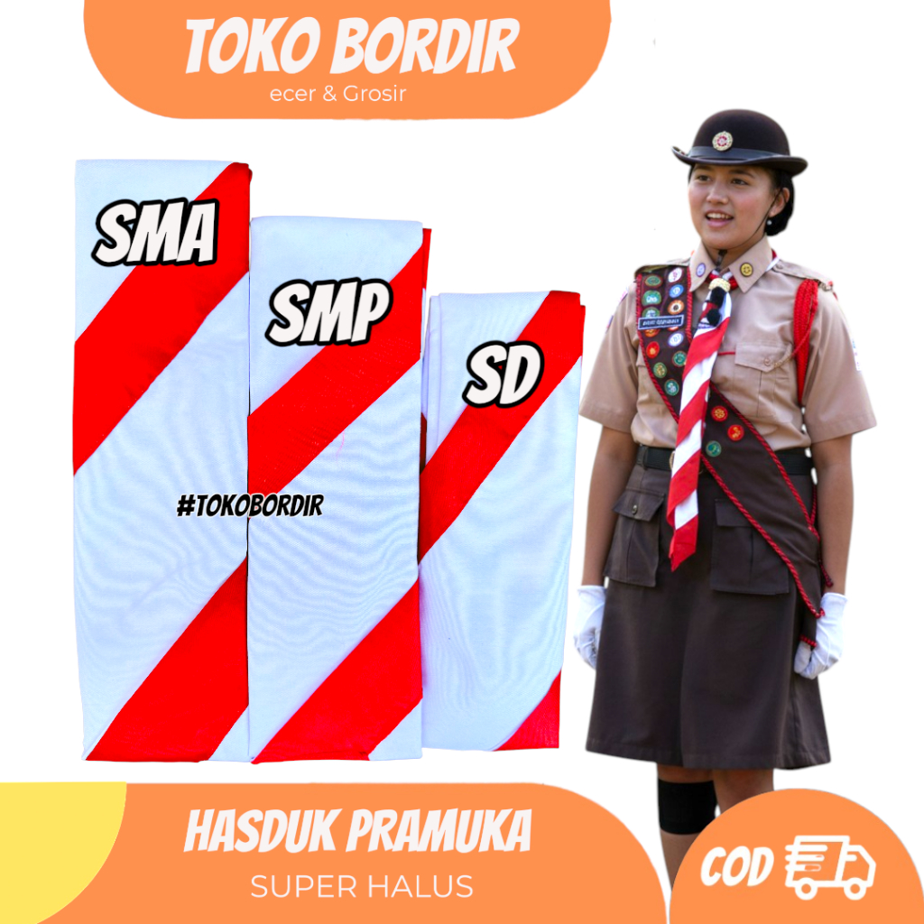 Hasduk Pramuka SD | hasduk Pramuka SMP | hasduk Pramuka SMA | hasduk Pramuka jumbo