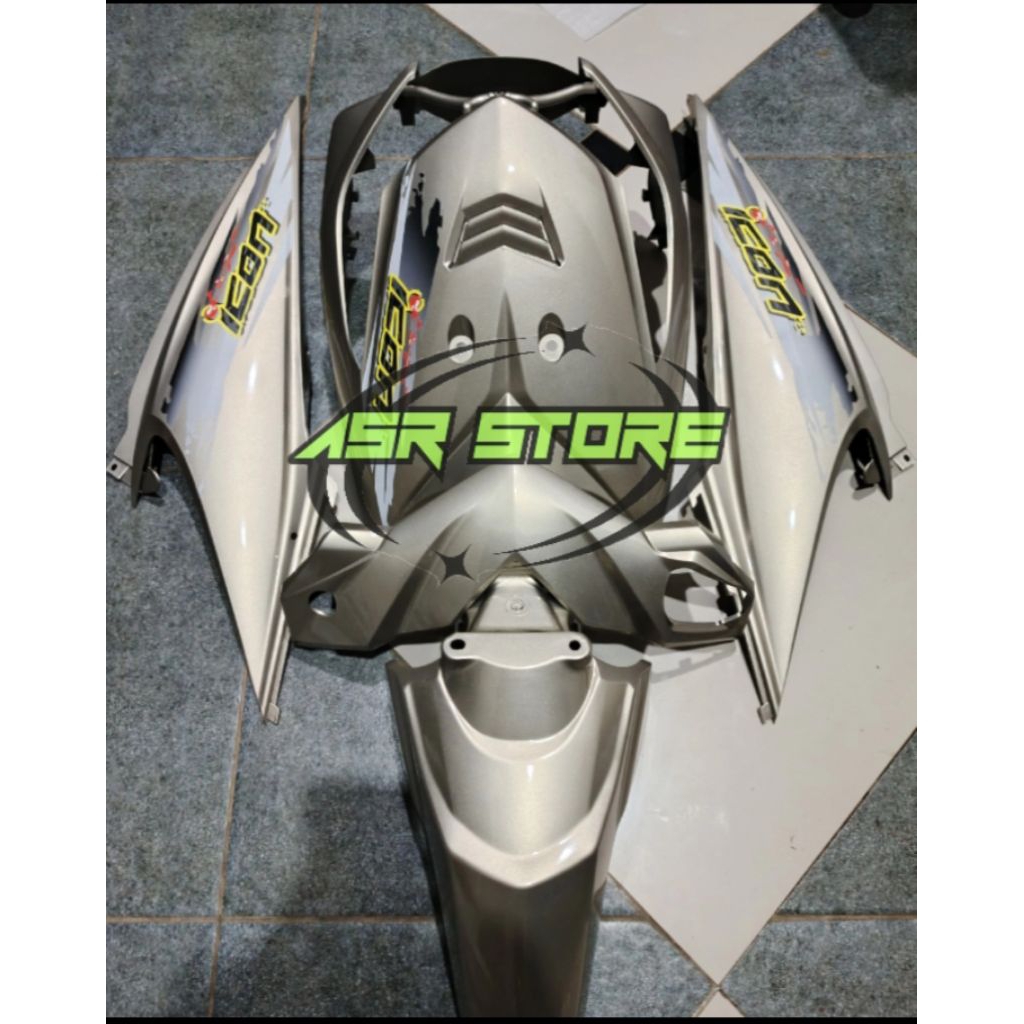 Full Body Halus Beat Karbu Plus Striping Warna Silver lembayung Gold