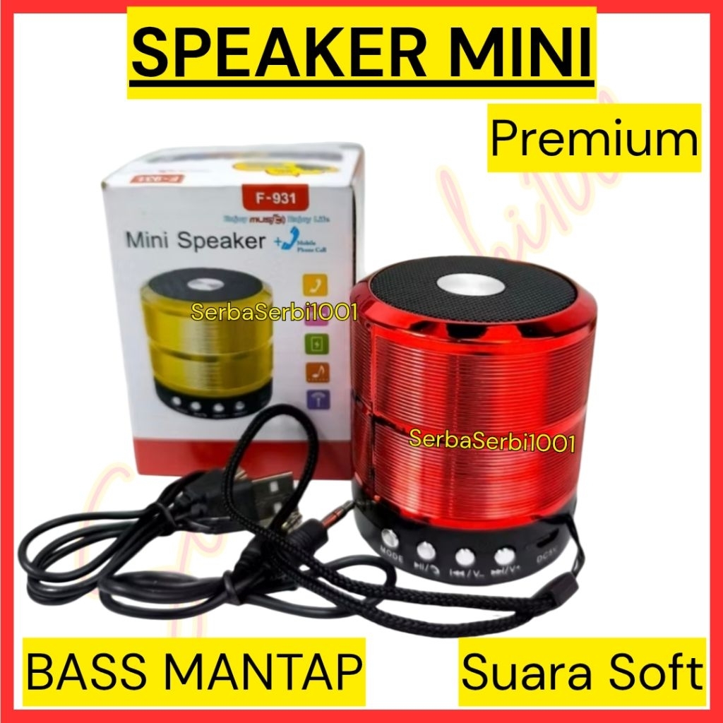 SPEAKER MINI PREMIUM MURAH / SPEAKER BASS / SPEAKER CHARGER MINI BASS FLECO