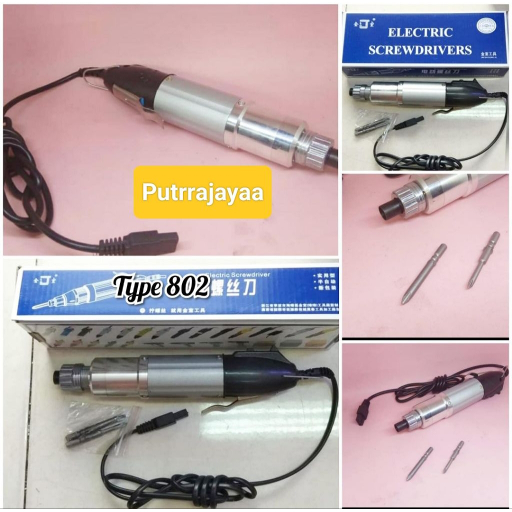 Obeng Listrik JB-802 Electric Screwdriver / Gagang Obeng Listrik 802