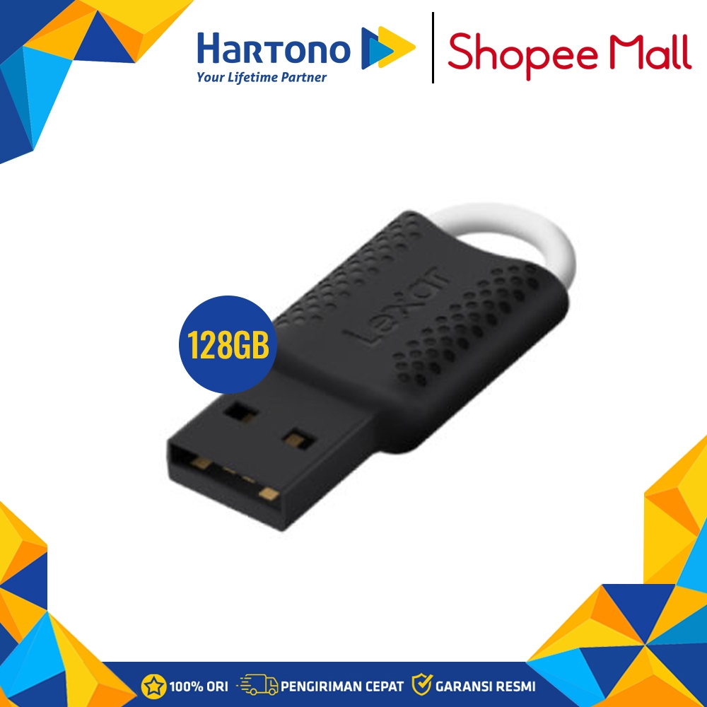 LEXAR Jumpdrive USB Flashdisk V40 128GB BLACK LJDV040128G-BNBNG