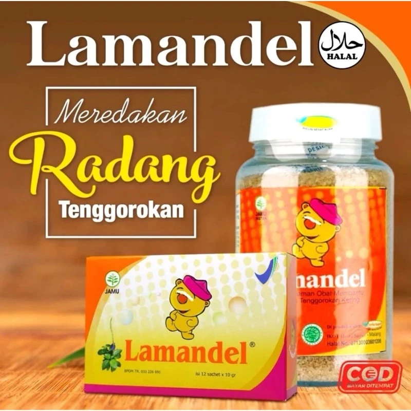 LAMANDEL Bubuk Herbal Untuk Radang Amandel Anak & Dewasa