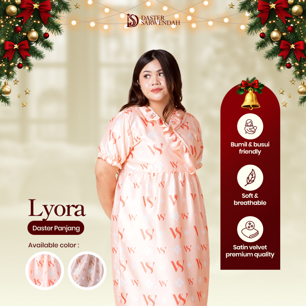Daster Sarwendah - LYORA - Daster Panjang - Satin Velvet