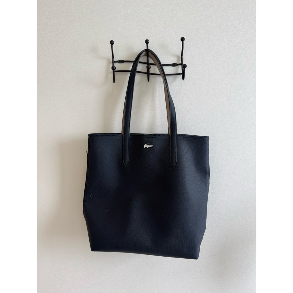 PRELOVED Lacoste Tote Bag Black