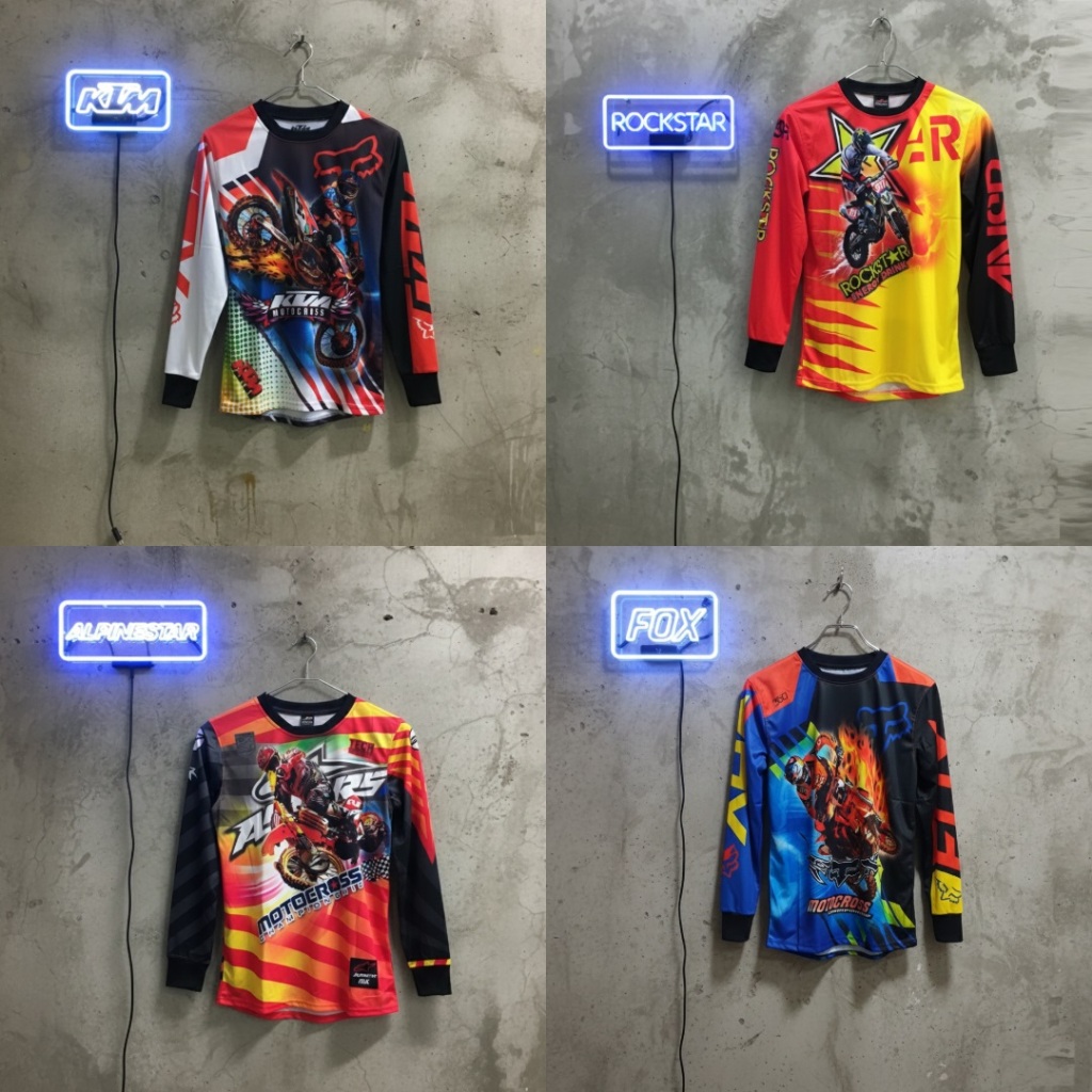KBLMC Baju Balap Motocros Kaos Jersey Balap Motor
