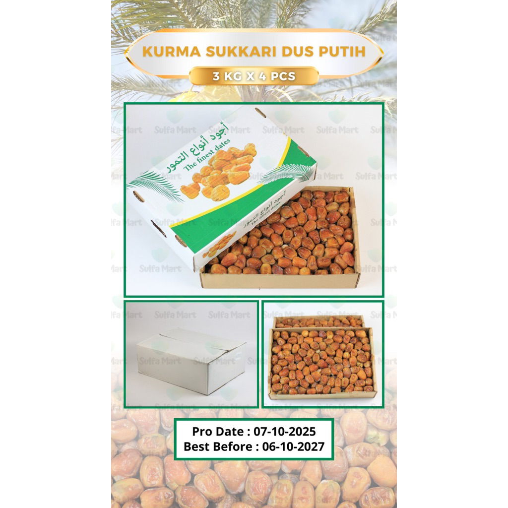 KURMA SUKARI 3KG ASALAH PREMIUM SUKARI 3KG NEW