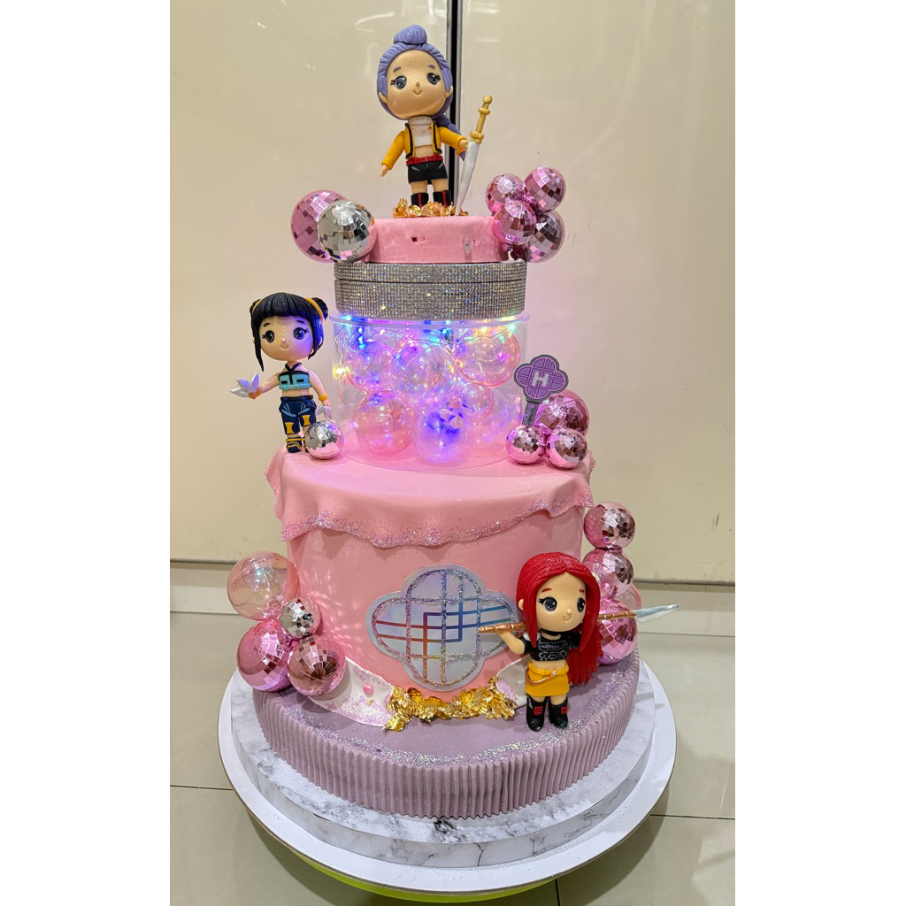 Dummy Birthday Cake Demon Hunter Huntrix / Kue ulang tahun demon hunter / Huntrix Cake birthday/ Top