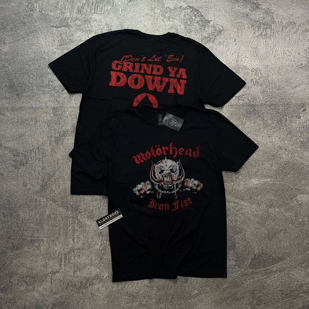 T-SHIRT / KAOS BAND OFFICIAL MOTORHEAD - IRON FIST