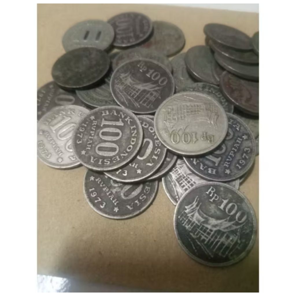 uang koin kuno 100 rumah gadang