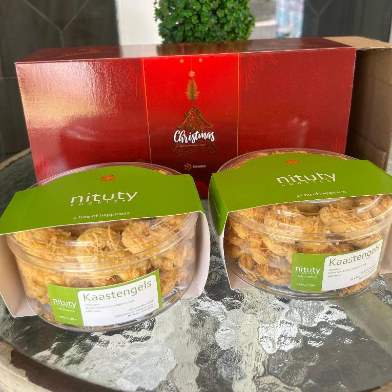Hampers Natal Bandung Kue Kering isi 2 Toples 500 gram Nituty Cookies