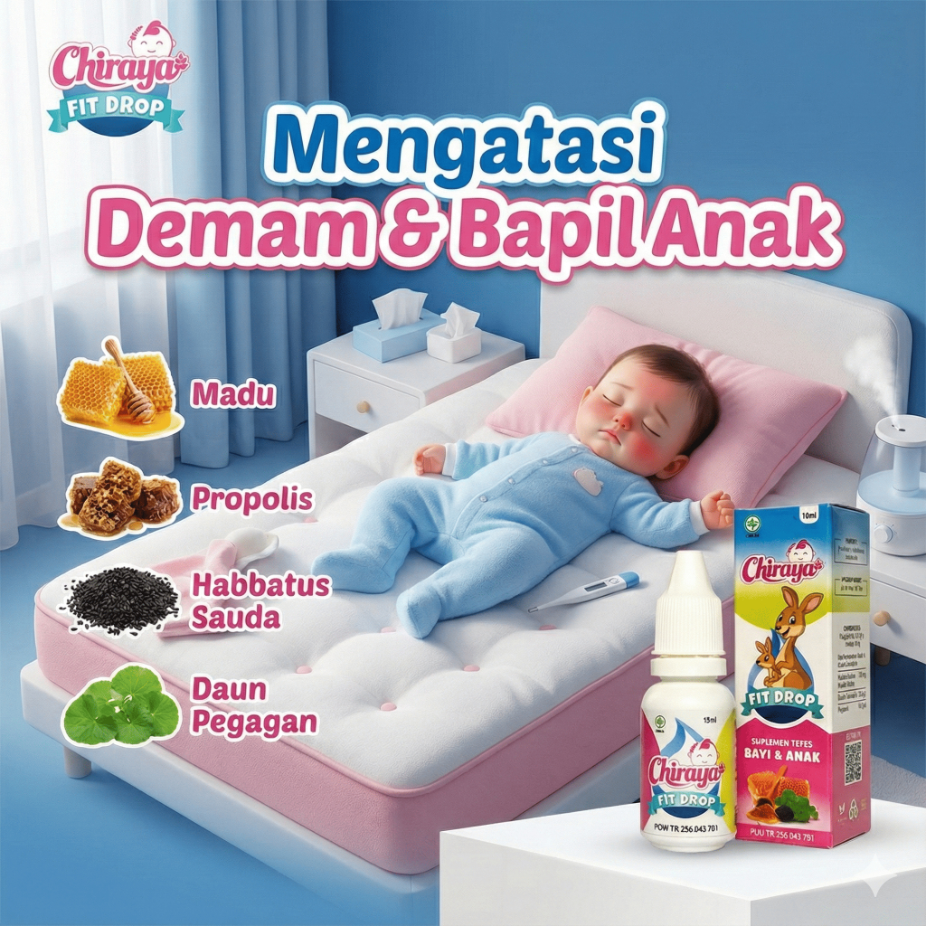 Chiraya Vitamin Bayi 6 Bulan+ - Vitamin Herbal Untuk Daya Tahan Anak Energi Nafsu Makan Demam Tinggi