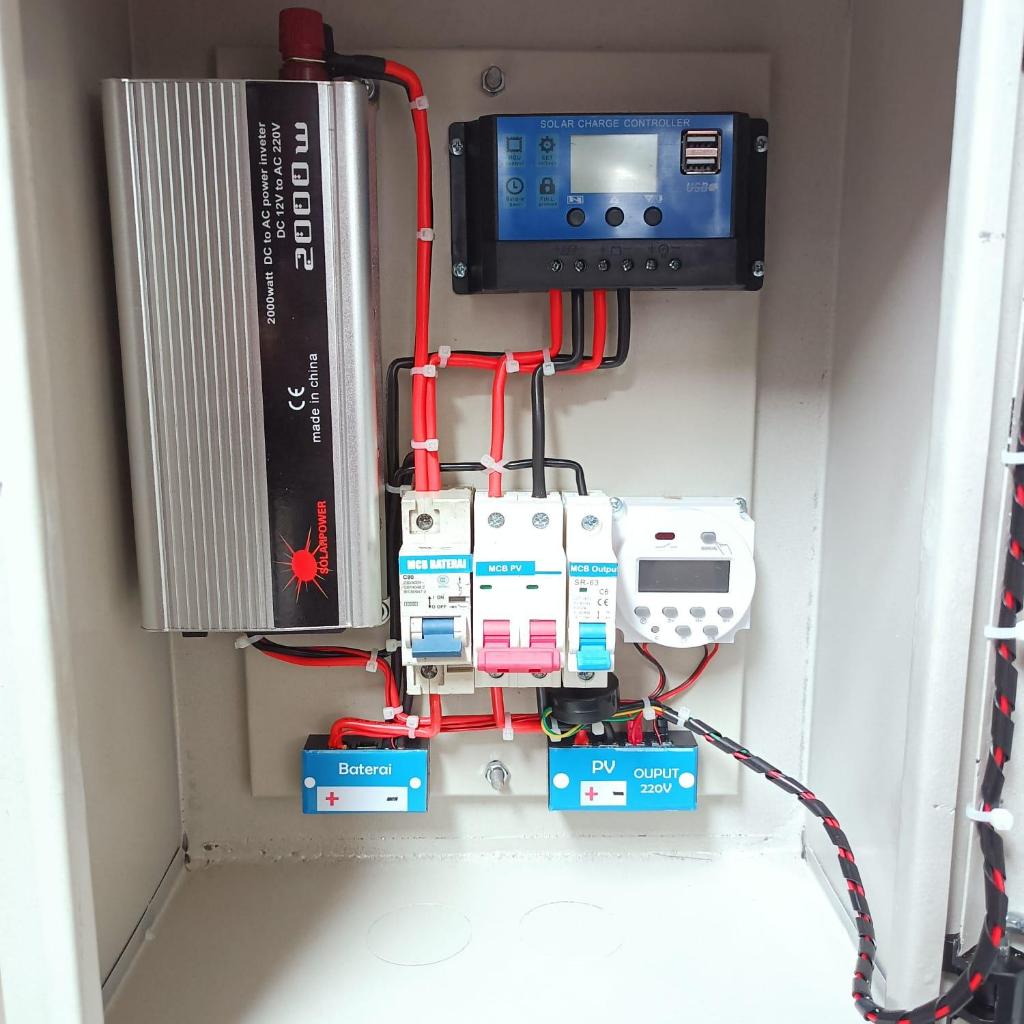 box panel PLTS OFF Grid with timer programable 2000W inverter