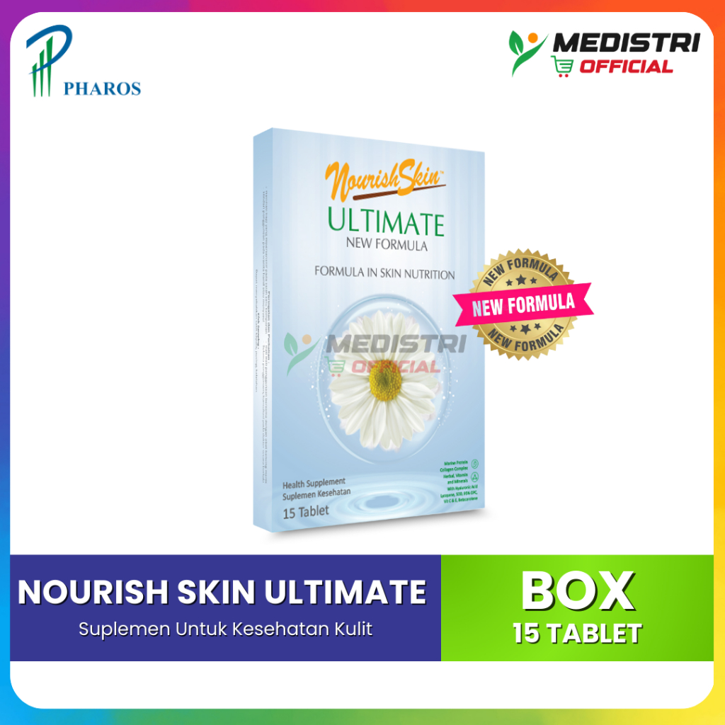 Nourish Skin Ultimate NEW FORMULA 15 Kapsul - Suplemen Kecantikan Original Promo Termurah