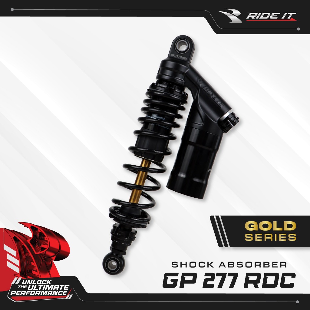 RIDE IT] SHOCK ABSORBER  GP 277 RDC GOLD SERIES/SHOCKBREAKER RIDE IT GP 277