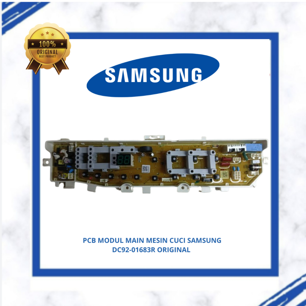 PCB MODUL MESIN CUCI SAMSUNG WA80H4200SW WA85H4200SG WA85H4400SS WA90H4200SG ORIGINAL DC92-01683R / 