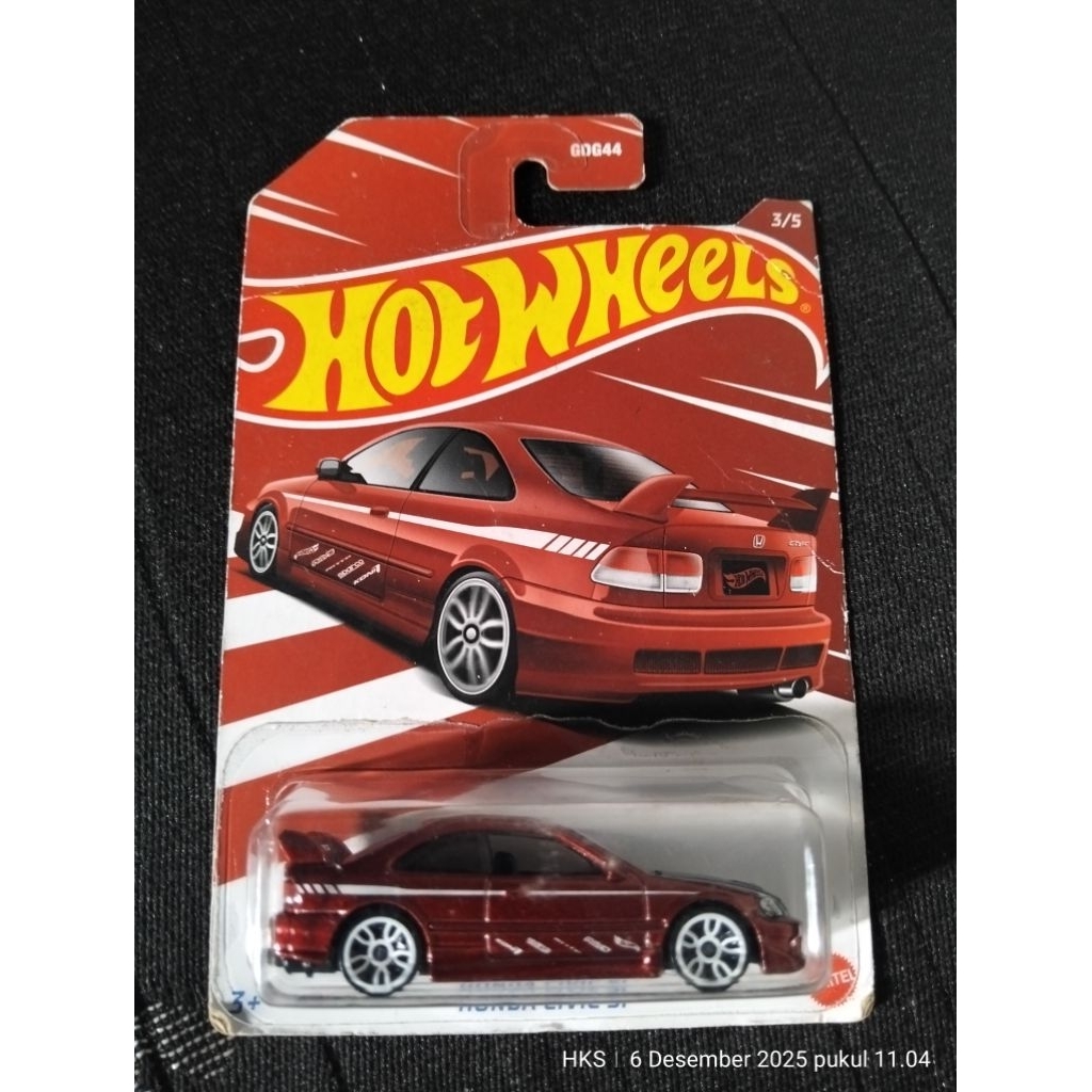 hotwheels Honda Civic si red