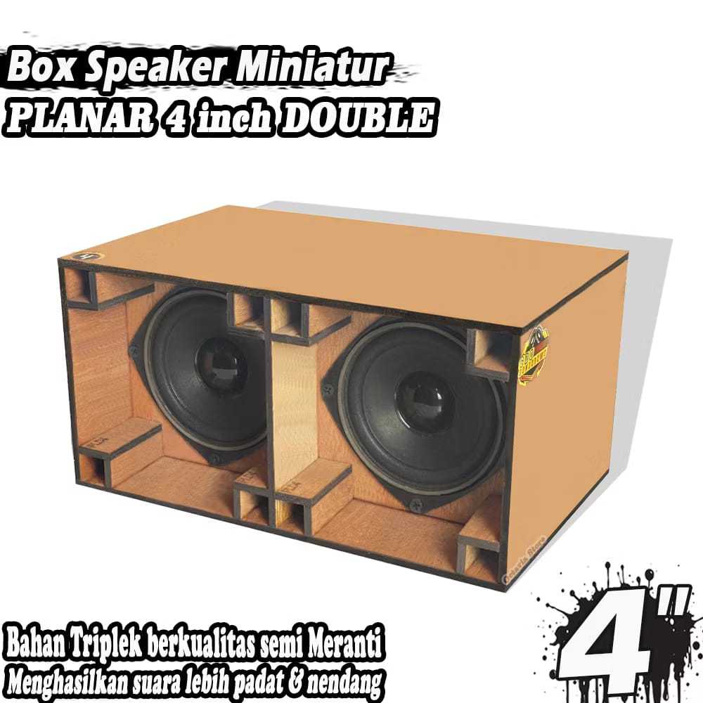 Box Speaker Miniatur Planar 4 inch