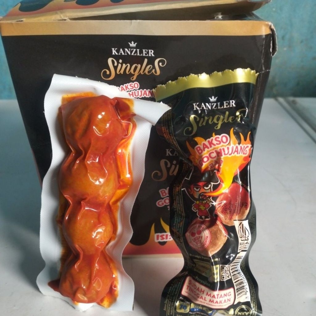 Bakso Kanzler Singles rasa pedas gochujang 1 box isi 12pcs