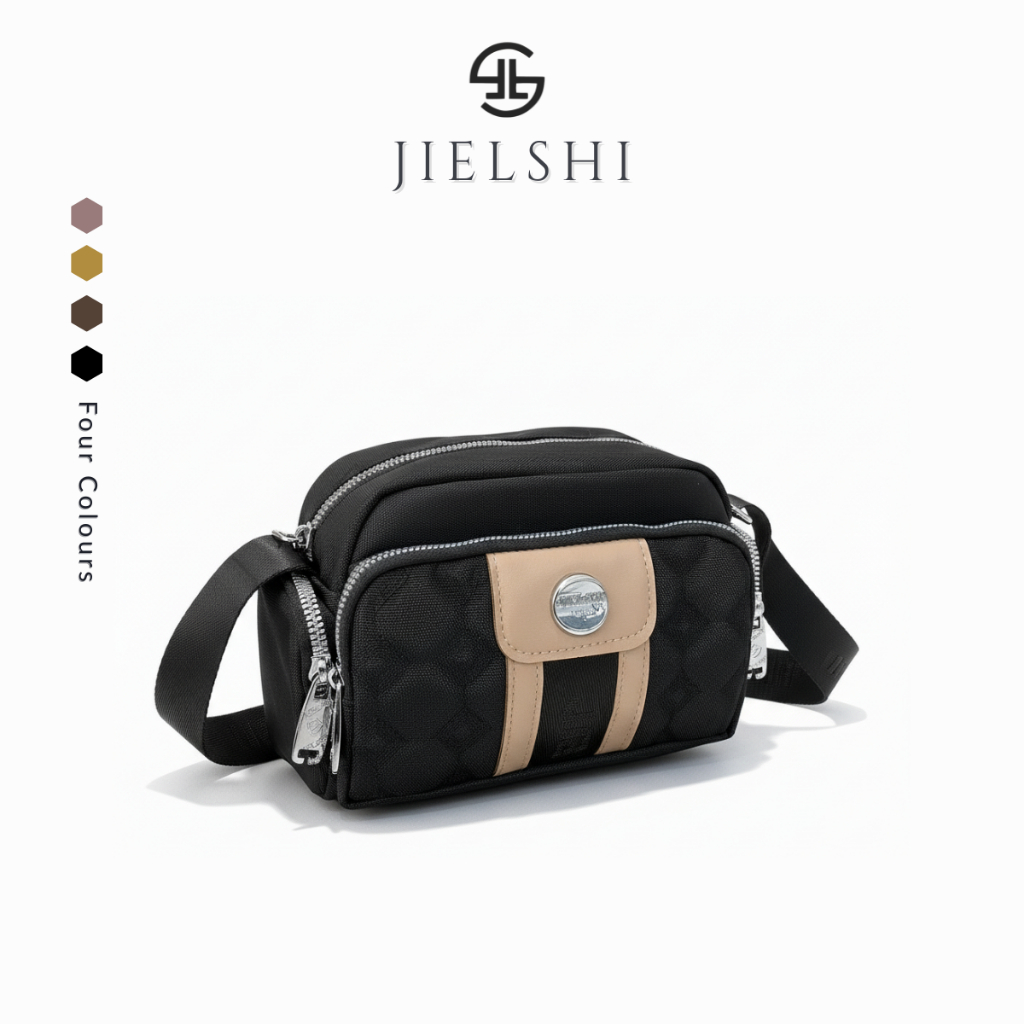 Jielshi Tas Selempang Wanita Naira  DF1887-69 #SL.350 Slingbag Wanita Polos Bahan Kanvas Mini