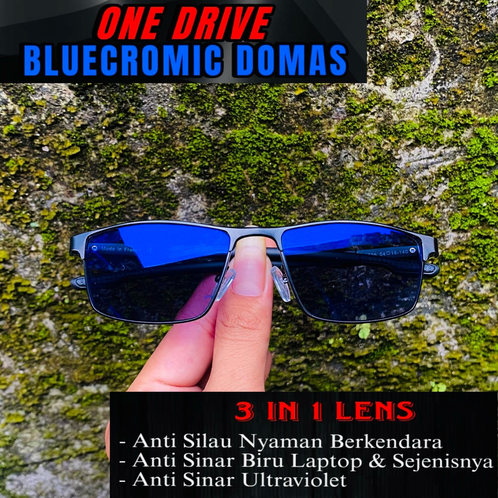 KACAMATA SPESIAL LENSA BLUECROMIC DOMAS ORIGINAL | KACAMATA MINUS RABUN JAUH | KACAMATA PLUS PROGRES