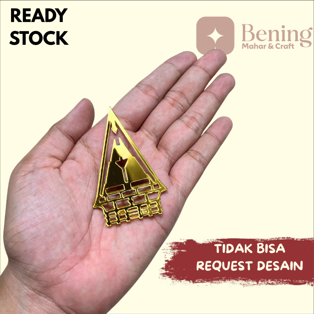 RUMAH ADAT INDONESIA CHIPBOARD DEKORASI BINGKAI MAHAR PERNIKAHAN RUMAH ADAT