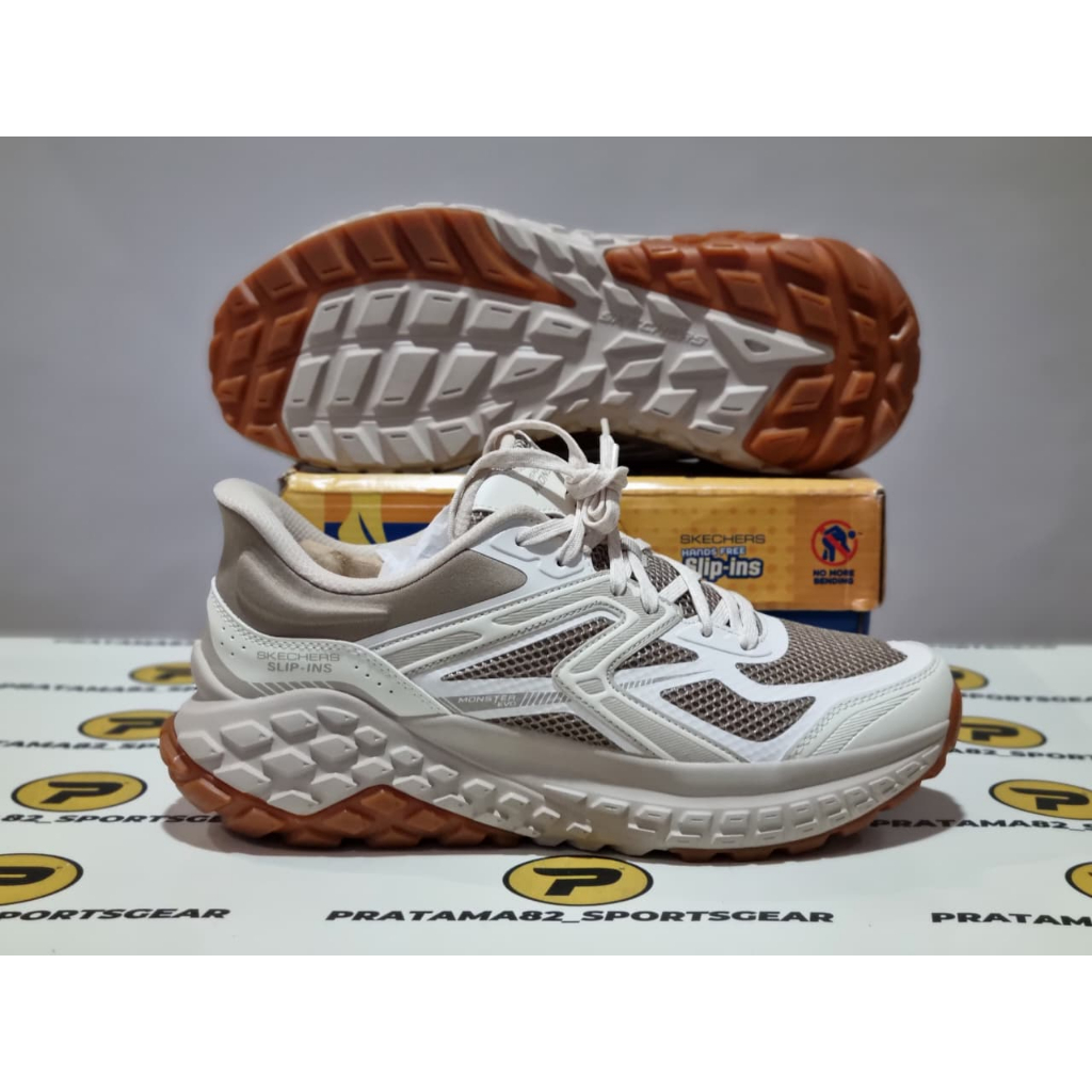 SIZE 43 ( 28 CM ) ORIGINAL ASLI SLIP-INS SKECHERS MONSTER EVO KINSO TRAIL HIKING SEPATU CASUAL PRIA 