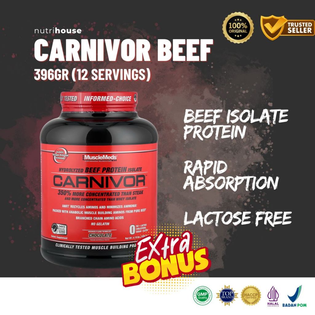 Musclemeds Carnivor Whey Protein 4lb Beef Protein