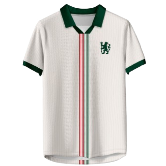 Jersey Chelsea Retro Klasik Putih Hijau Vintage Baju Bola Pria BENGHAR.ID-118