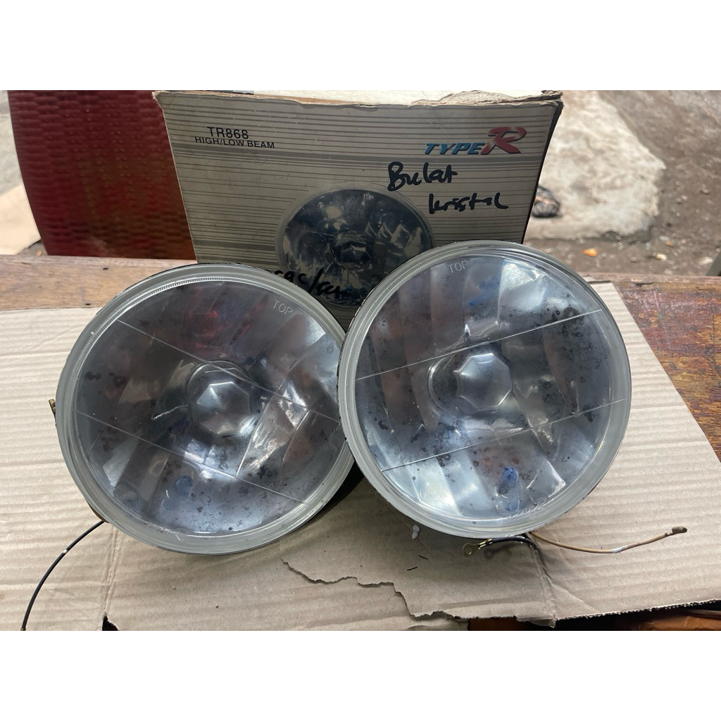 lampu bulat 7inch H4 cocok buat jimmy 2pcs