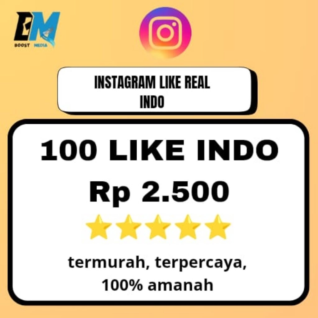 IG LIKE REAL INDO BERGARANSI HIGH' QUALITY INDO REAL DAN LIKE AKTIF ULTRA FAST INSTAN DAN AMAN