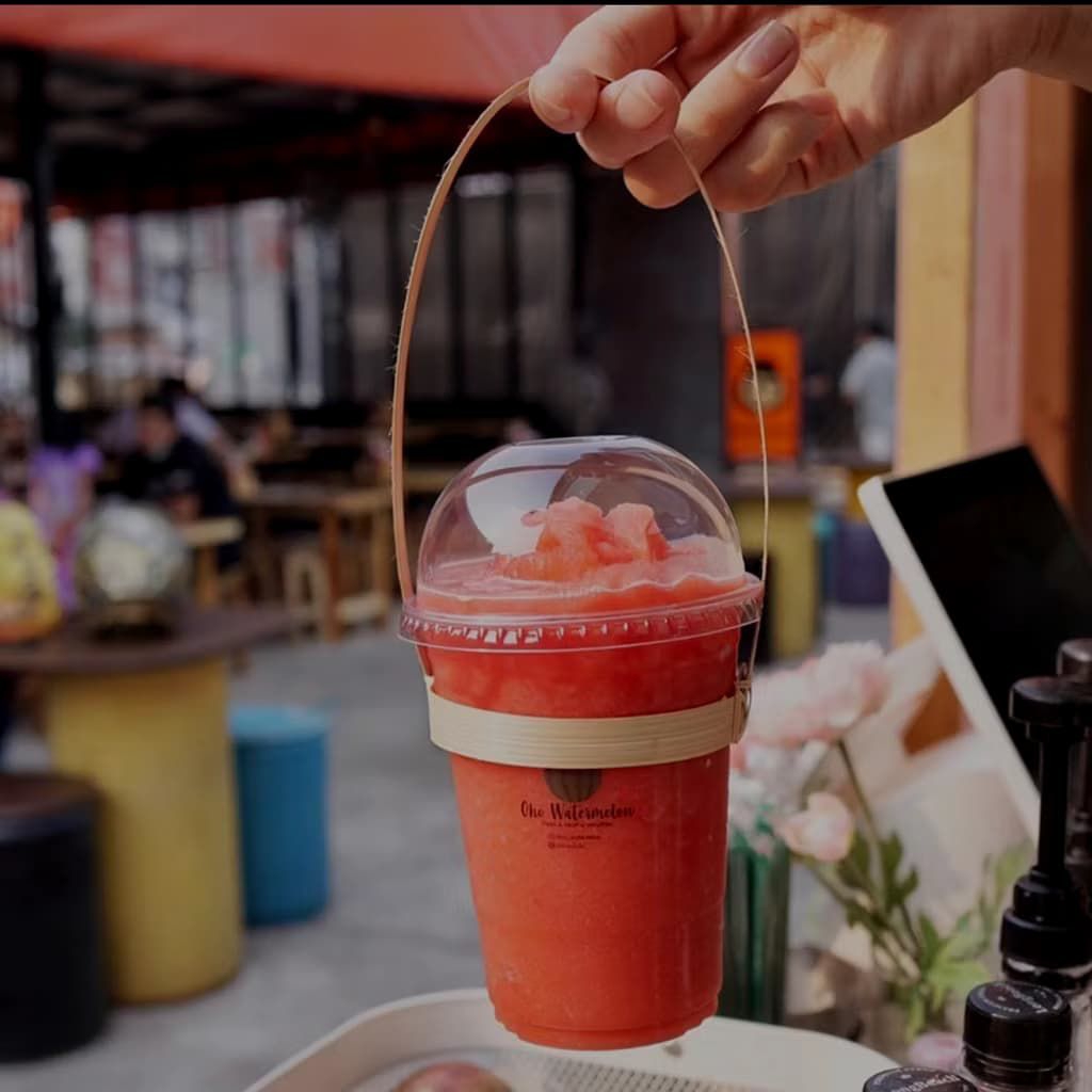 cangkingan gelas Cup dari bambu/Jinjing penyangking gelas Cup/jinjing gelas Cup bambu/cangkingan Cup