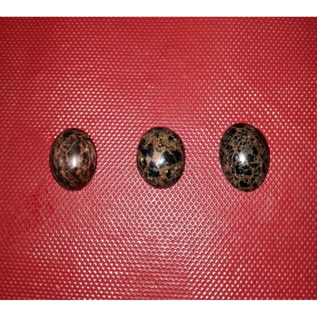 Batu batu badar besi 3pcs murah badar besi semeru lumajang asli urat jala kuning emas urat jala mera