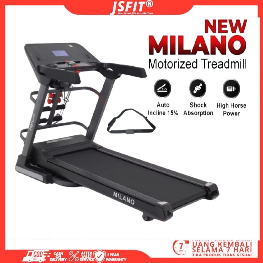Treadmill elektrik Ir Milano(Original) treadmil electric|Alat Fitnes Lari ditempat