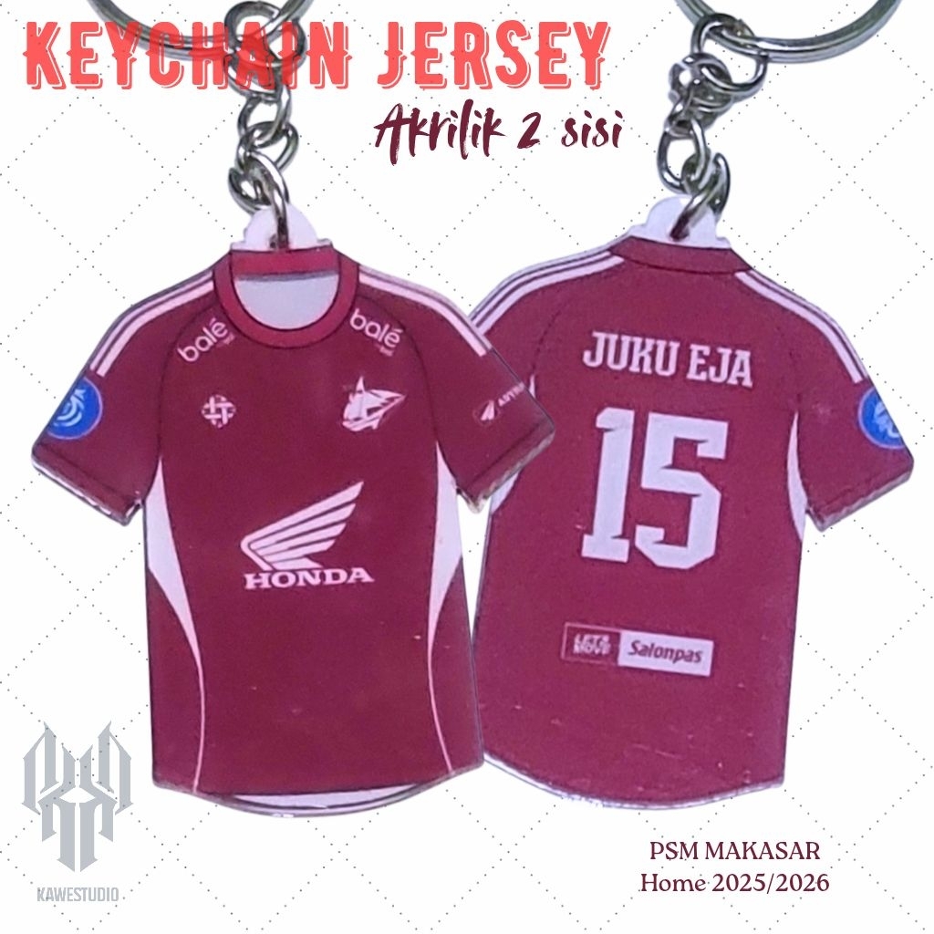 Gantungan Kunci Akrilik Jersey ( PSM Home 2025/2026 )